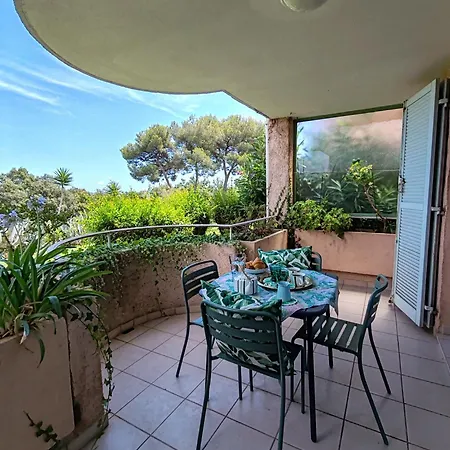 Apartamento Beautiful Garden With Sea View 2 Bedrooms Ensuite Villeneuve-Loubet