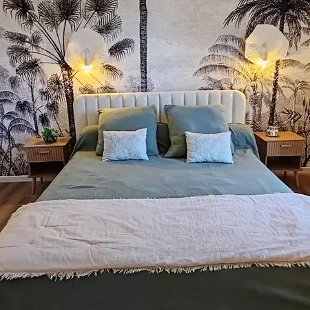 Apartamento Beautiful Garden With Sea View 2 Bedrooms Ensuite Villeneuve-Loubet